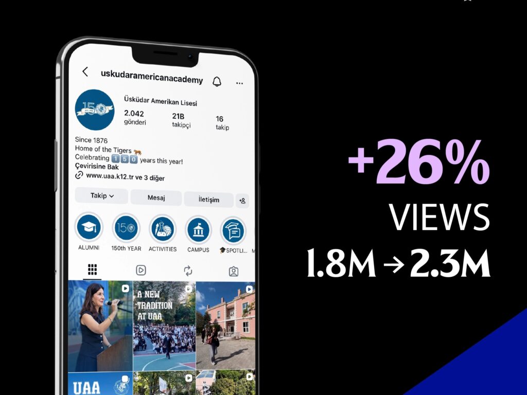 Uskudar American Academy social media work by fam°